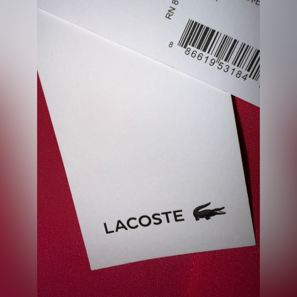 Lacoste Color block silk sleeveless shirt dress- Size 40 - Picture 9 of 12